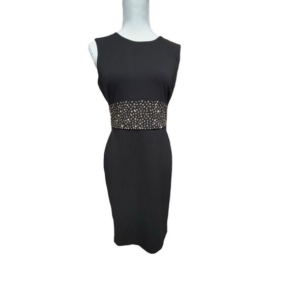 Calvin Klein Black Sleeveless Sheath Dress - Picture 1 of 13
